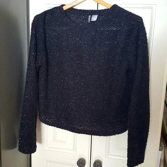H&M Sparkly Soft Dressy Holiday Party Sweater - Picture 7 of 7